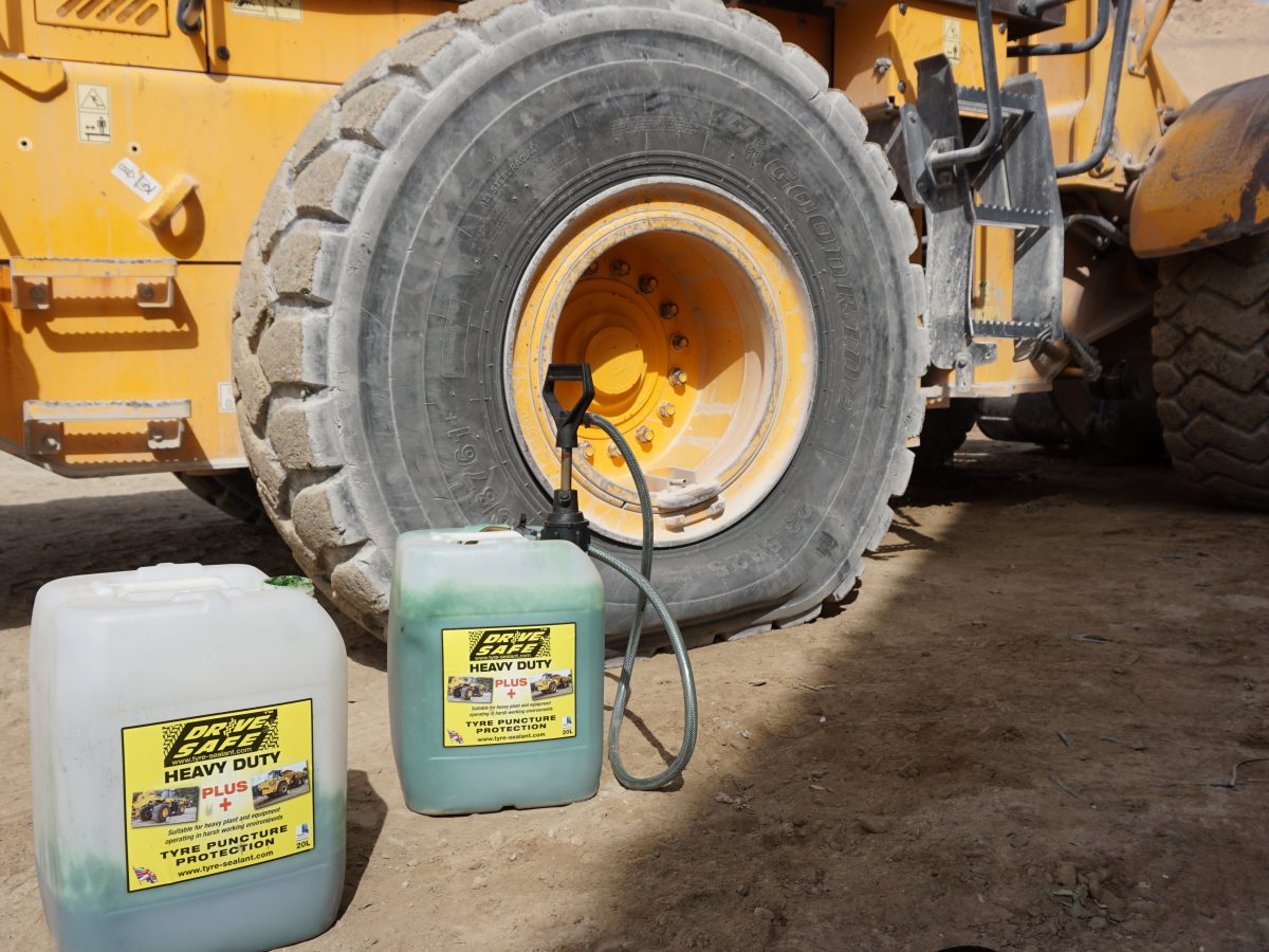Heavy Duty PLUS tyre sealant designed for commercial & plant and equipment