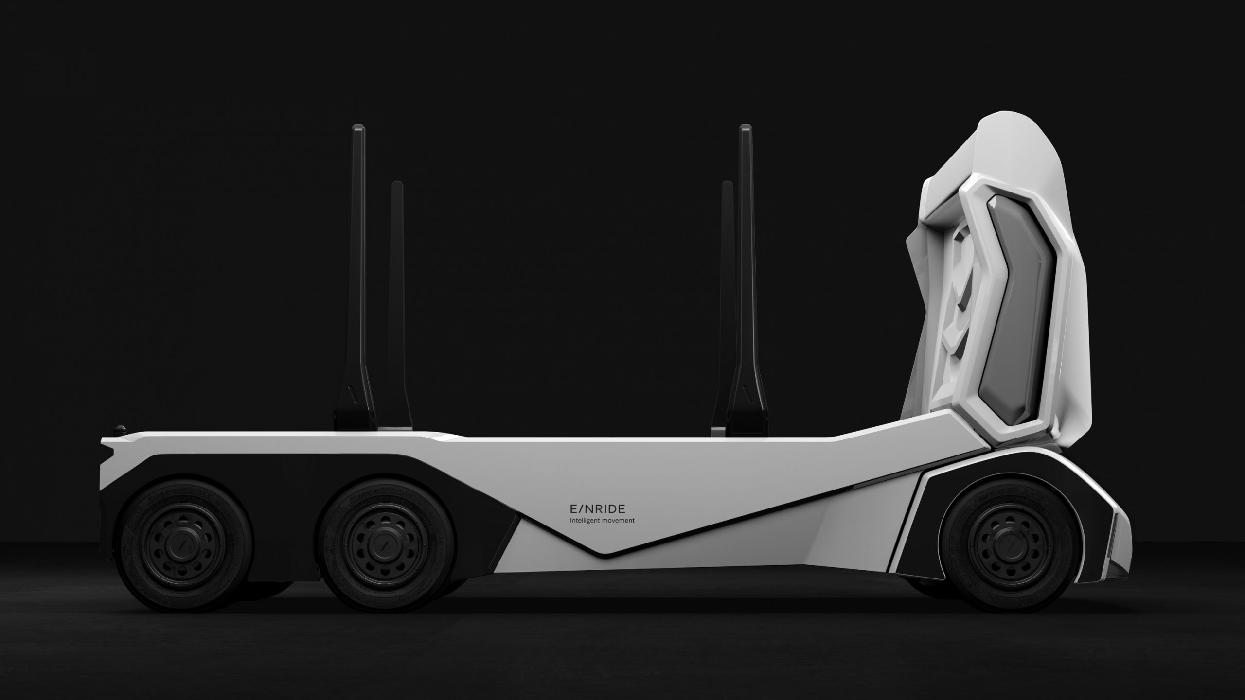 Pictures Einride autonomous, allelectric transport vehicles PMV