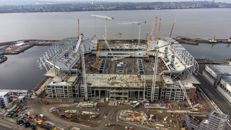 Everton stadium construction accident death