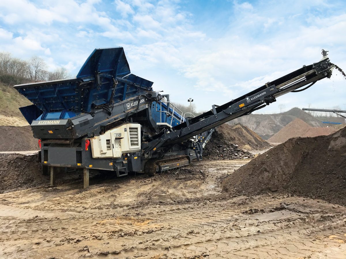 MOBISCREEN MSS 802(i) EVO モデル 1:50 Kleemann Mobiscreen MSS 802i EVO Mobile Screening Plant NZG