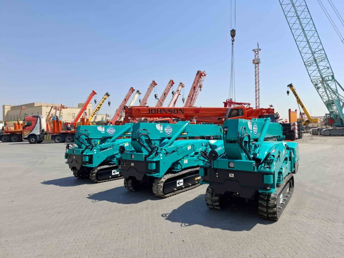 Johnson Arabia expands fleet with three Maeda MC405 Spider Cranes ​