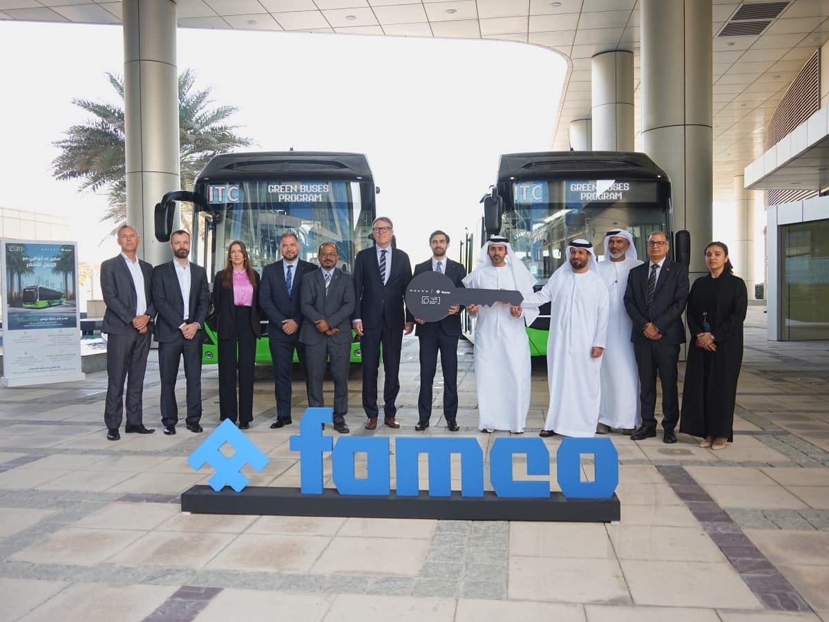 FAMCO and Volvo strengthen Abu Dhabi’s Green Mobility vision with 3 Volvo BZL electric buses