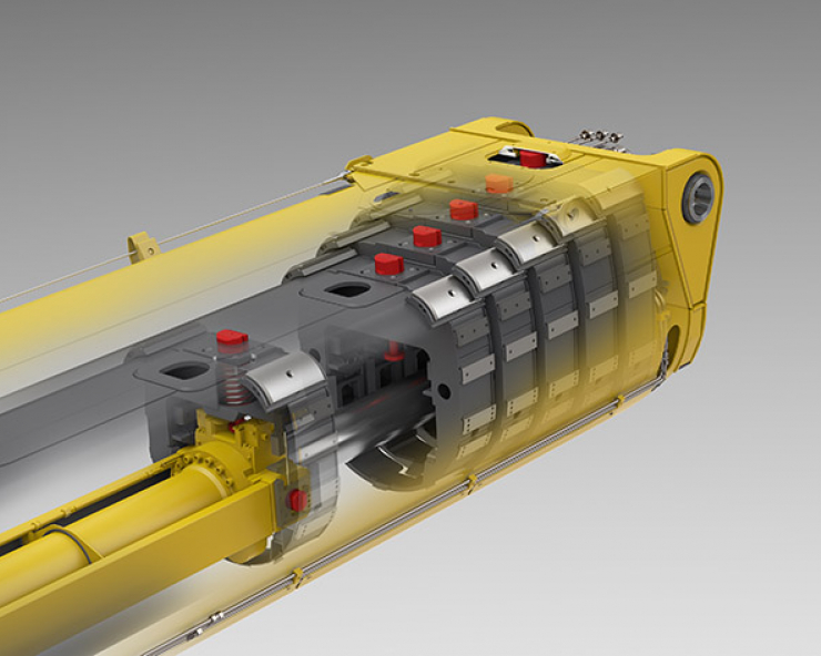 Liebherr introduces 31m boom featuring rope extension mechanism for