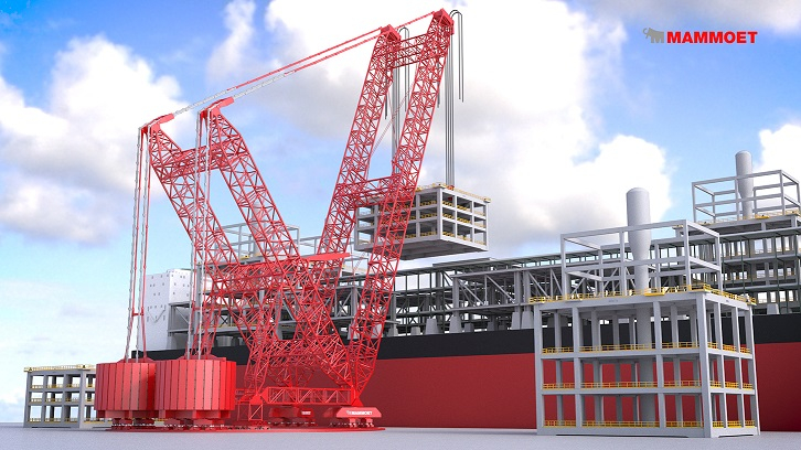 Mammoet Develops Ringer Crane Concept That Can Expand Lifting Capacity To 18 000 Metric Tons Machinery Pmv Middle East